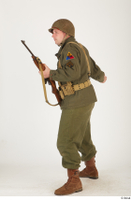  U.S.Army uniform World War II. - Technical Corporal - poses american soldier standing uniform whole body 0027.jpg